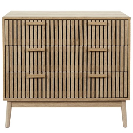 Commode 3 tiroirs Klaus Marron Home Deco Factory