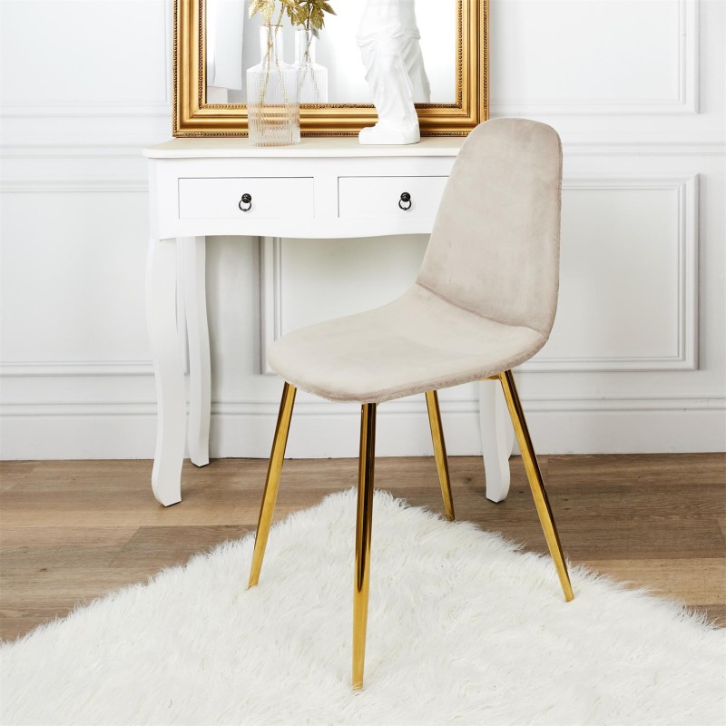 Chaise Design Royal Taupe Home Deco Factory