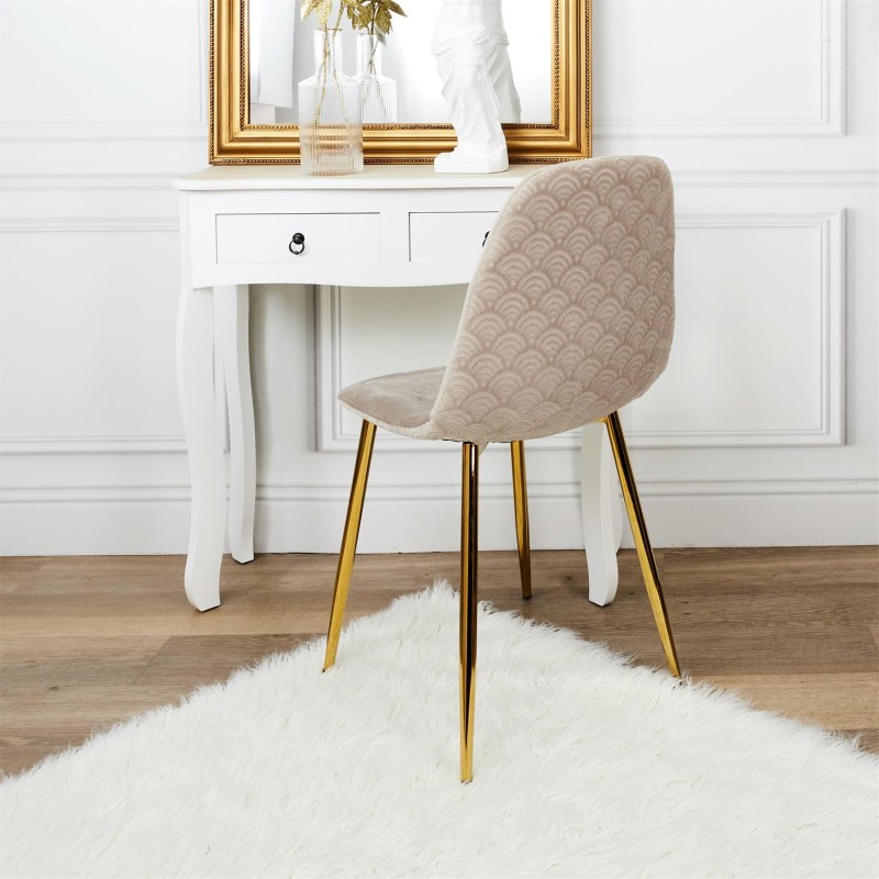 Chaise Design Royal Taupe Home Deco Factory