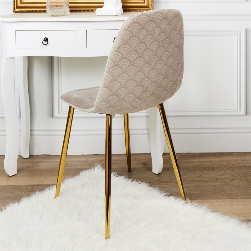 Chaise Design Royal Taupe Home Deco Factory