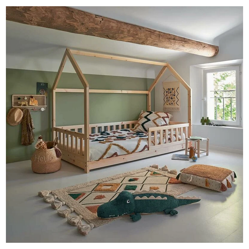 Lit cabane enfant 90 x 190 cm Sans MATELAS