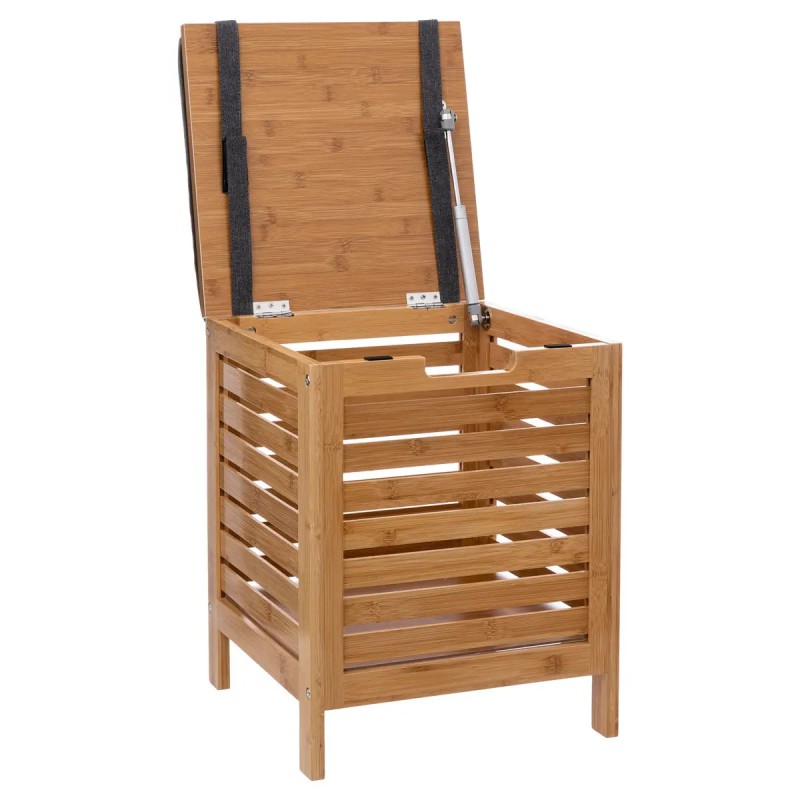 Tabouret Coffre De Rangement En Bambou Five