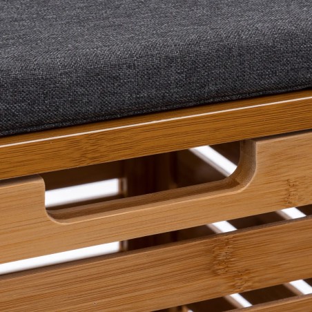 Tabouret Coffre De Rangement En Bambou Five