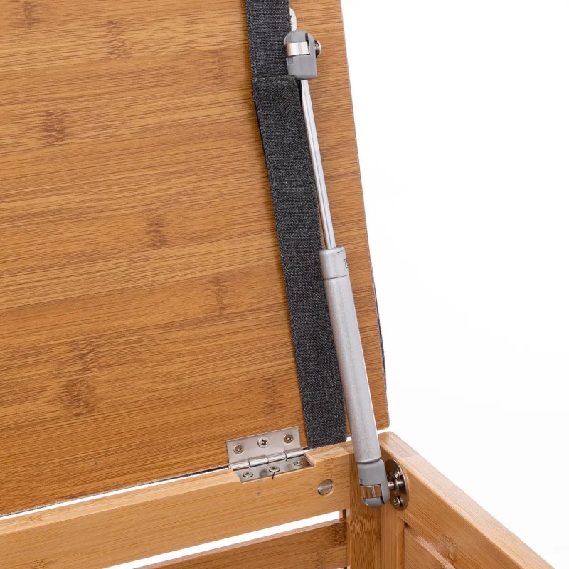 Tabouret Coffre De Rangement En Bambou Five