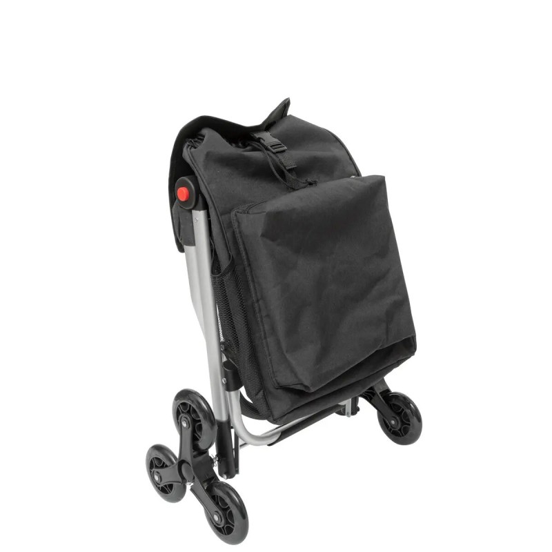 Chariot De Course Pliable 6 Roues Noir Five