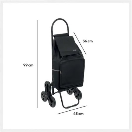 Chariot Nomade 6 Roues En Métal Noir 5Five