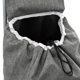 Chariot De Course Nomade 6 Roues En Métal Gris 5Five 2