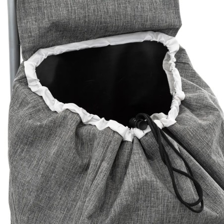 Chariot De Course Nomade 6 Roues En Métal Gris 5Five