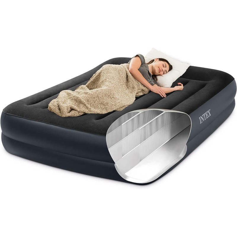 Matelas gonflable électrique Deluxe 2 places FiberTech