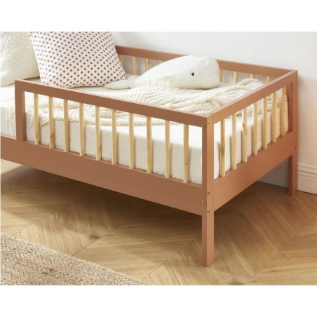 Lit Enfant Luna 70x140 Sommier Inclus Terracotta - Laïba Kids