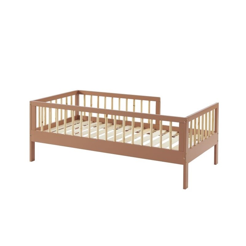 Lit Enfant Luna 70x140 Sommier Inclus Terracotta - Laïba Kids