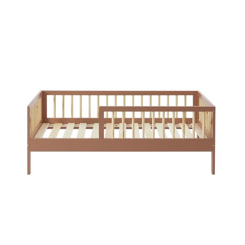 Lit Enfant Luna 70x140 Sommier Inclus Terracotta - Laïba Kids
