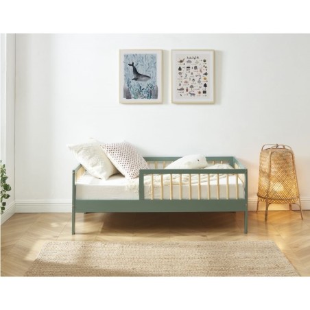 Lit Enfant Luna 70x140 Sommier Inclus Vert - Laïba Kids