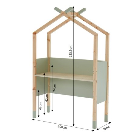 Bureau Enfant Évolutif Vert - Laïba Kids