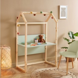 Bureau Enfant Cabane Évolutif Vert - Laïba Kids 2