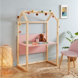 Bureau Enfant Cabane Évolutif Rose - Laïba Kids 2