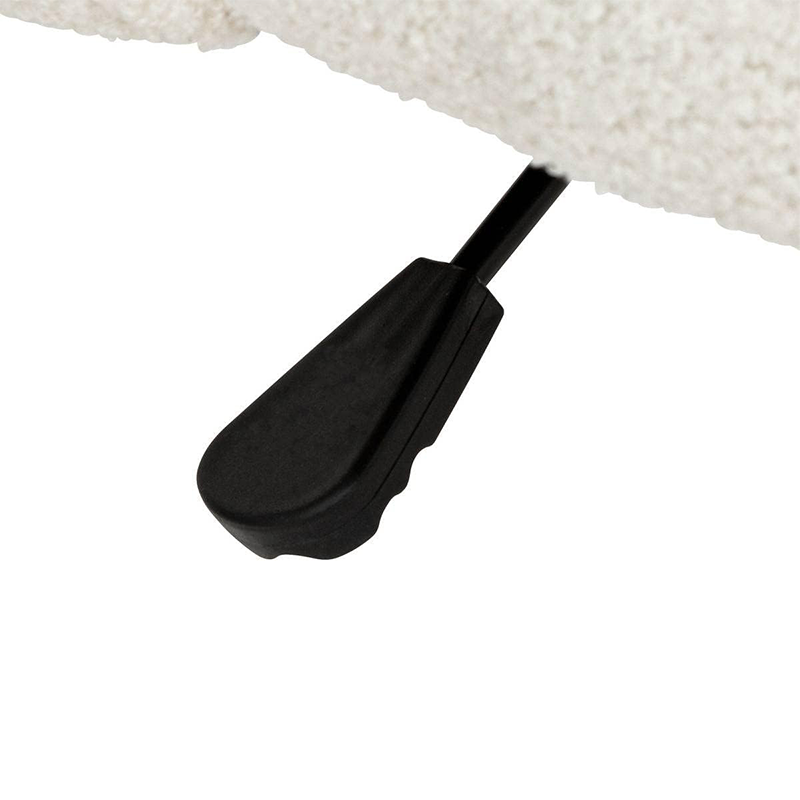 Chaise de bureau bouclette Geos Blanc Atmsophera