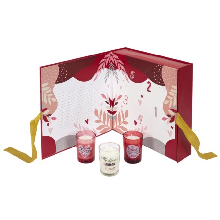 Calendrier D'Avent Maman 5 bougies Rouge Home Deco Factory