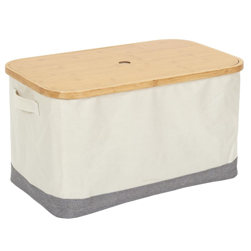 Lot De 3 Paniers Bambou Beige Home Deco Factory