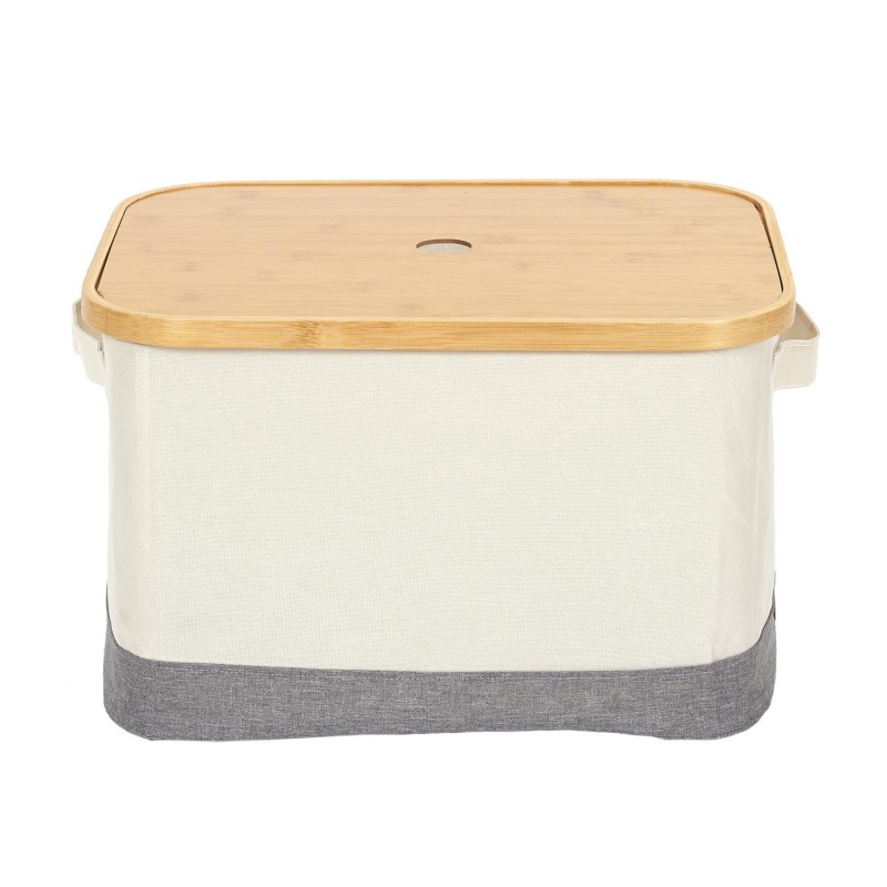 Lot De 3 Paniers Bambou Beige Home Deco Factory