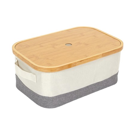 Lot De 3 Paniers Bambou Beige Home Deco Factory