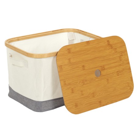 Lot De 3 Paniers Bambou Beige Home Deco Factory