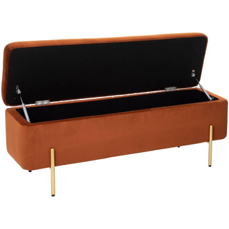 Banc Coffre Velours Edi Ambre Atmosphera