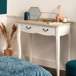 Console 2 Tiroirs Chrysa Blanc Atmosphera 2