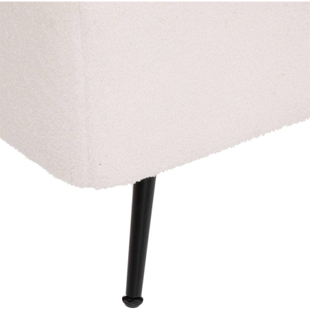 Banc coffre bouclette Aurora Blanc Atmosphera