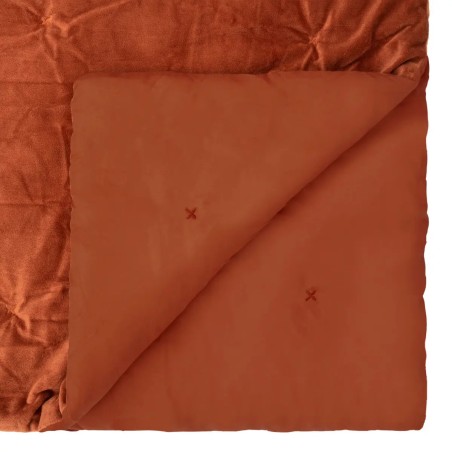 Dessus De Lit En Velours Baklo Terracotta 240x260 Atmosphera