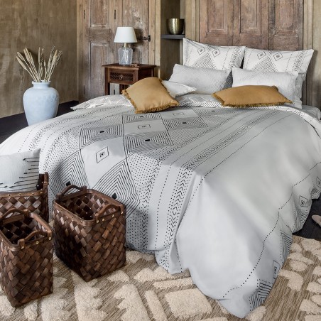 Parure de lit Oasis Gris 240x220 Atmosphera