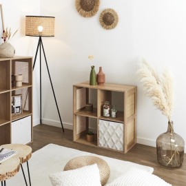 Rangement Modulable 4 Cases Bali Beige Home Deco Factory 2