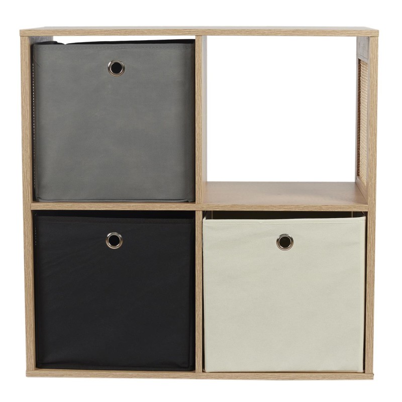Rangement Modulable 4 Cases Bali Beige Home Deco Factory