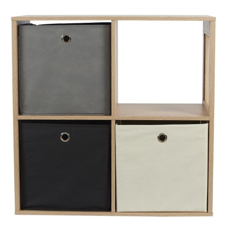 Rangement Modulable 4 Cases Bali Beige Home Deco Factory