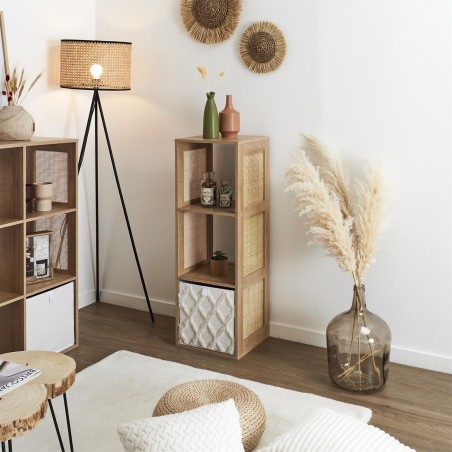 Rangement Modulable 3 cases Bali Beige Home Deco Factory