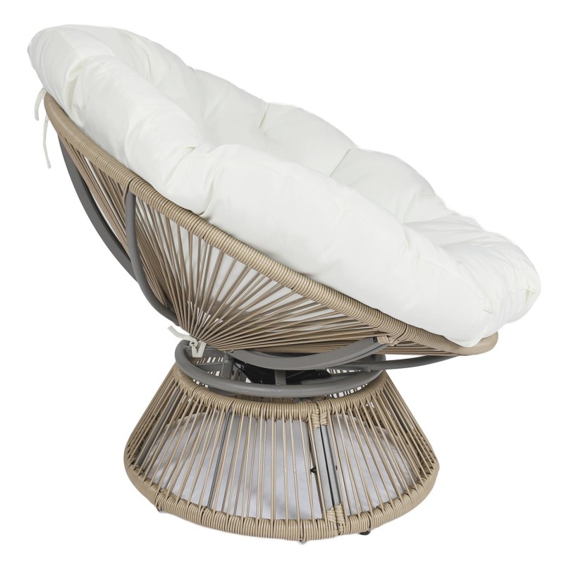 Fauteuil Filaire Cancun Beige Home Deco Factory