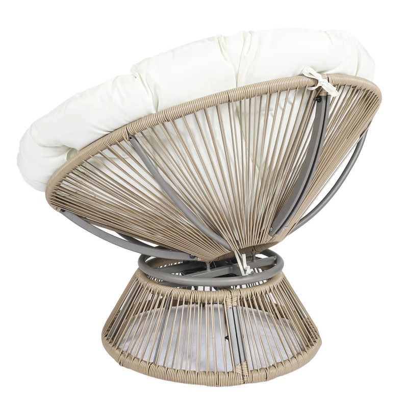 Fauteuil Filaire Cancun Beige Home Deco Factory