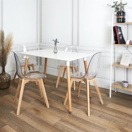 Table De Repas Blanche Home Deco Factory 2