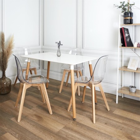 Table De Repas Blanche Home Deco Factory