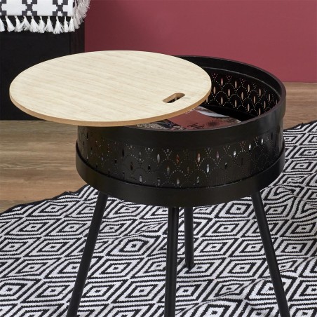 Table d'appoint Mirage Noir - Home Deco Factory