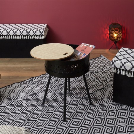 Table d'appoint Mirage Noir - Home Deco Factory