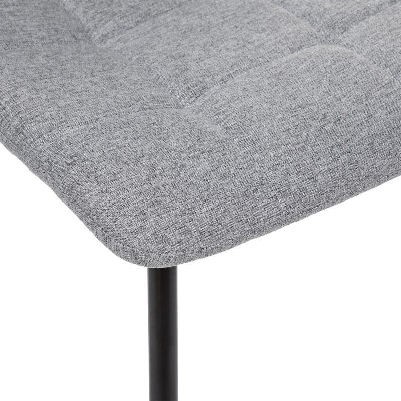 Chaise De Table En Tissu Gris Clair - Atmosphera