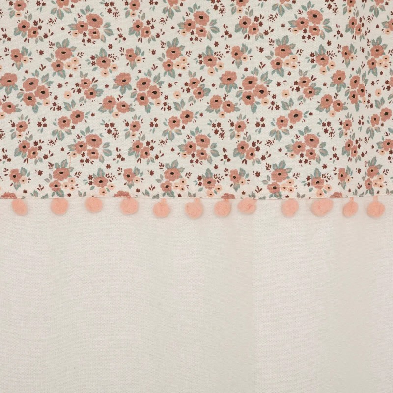 Rideau Enfant Blanc Avec Fleurs 140x260 Atmosphera For Kids