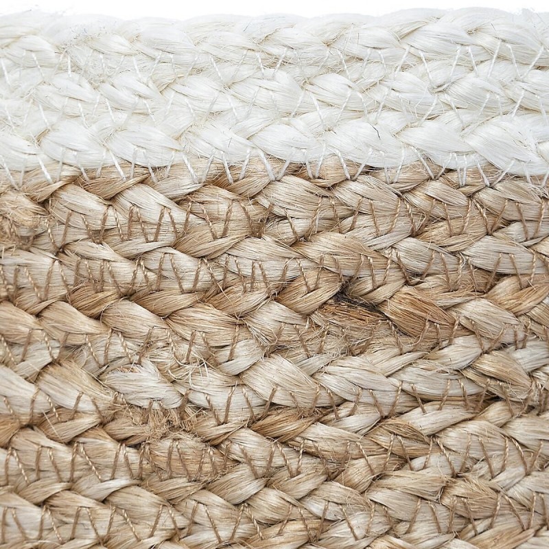 Lot De 3 paniers jute Jackson Blanc - Atmosphera