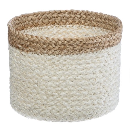 Lot De 3 paniers jute Jackson Blanc - Atmosphera