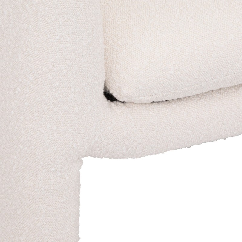 Fauteuil Kunjo bouclette Blanc - Atmosphera