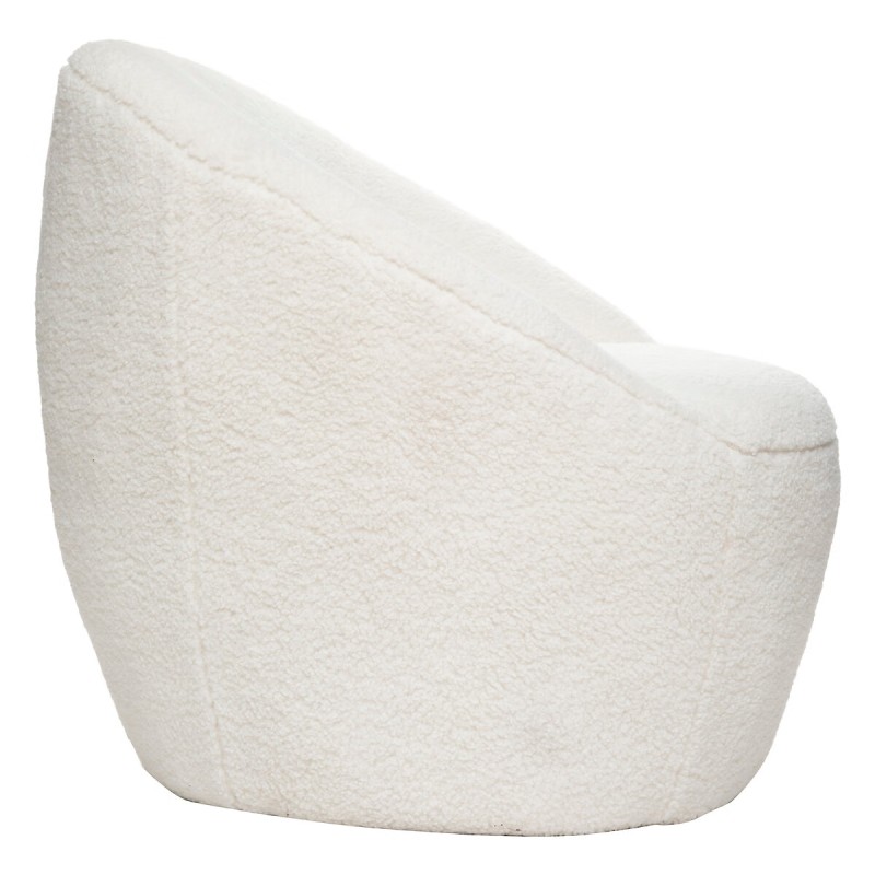 Fauteuil Romi Bouclette Blanc Atmosphera