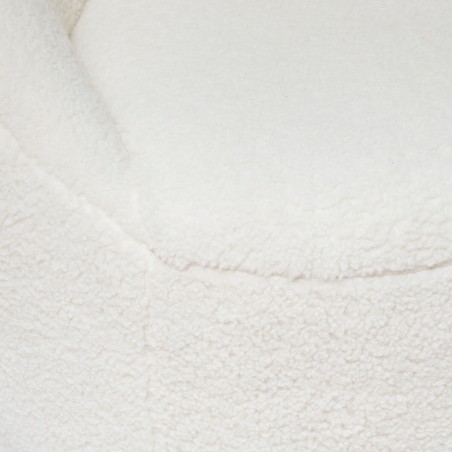 Fauteuil Romi Bouclette Blanc Atmosphera
