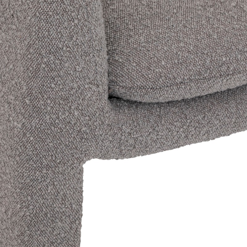 Fauteuil Kunjo Bouclette Gris Atmosphera