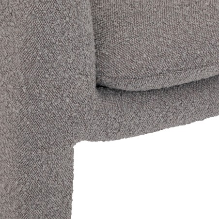 Fauteuil Kunjo Bouclette Gris Atmosphera
